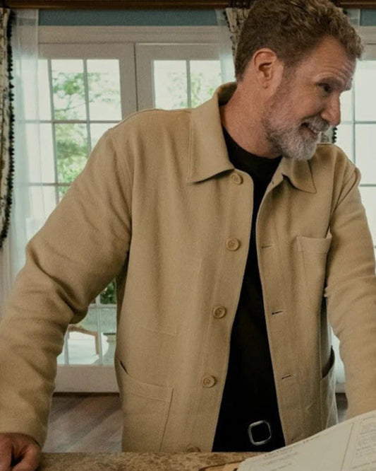 You’re Cordially Invited 2025 Will Ferrell Beige Jacket
