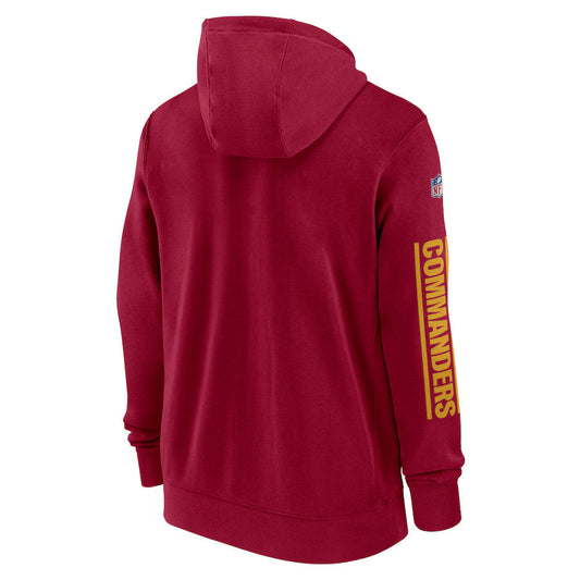 Washington Commanders Black & Gray Zip-Up Hoodie (Recreated Edition)