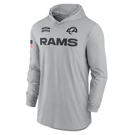 2024 Los Angeles Rams Salute to Service Long Sleeve Hooded