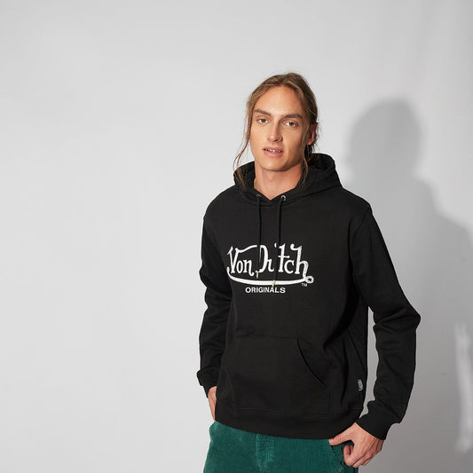 Von Dutch Originals Black Pullover Hoodie (Recreated Edition)