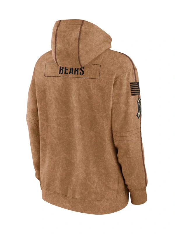 2023 Chicago Bears Salute To Service Hoodie Recreated Edition