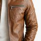 AleX Leather Brown Jacket – Men’s Premium Brown Leather Jacket
