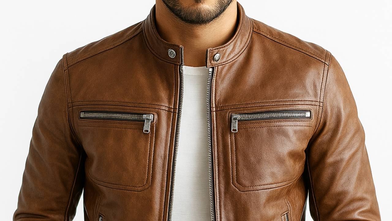 AleX Leather Brown Jacket – Men’s Premium Brown Leather Jacket
