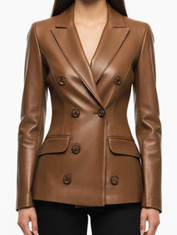 Amelia Brown Leather Jacket – Stylish Women’s Leather Jacket