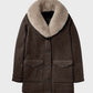 Beth Dutton Yellowstone Fur Shawl Collar Coat