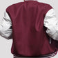Women’s Maroon And White Varsity Lettermen Jacket