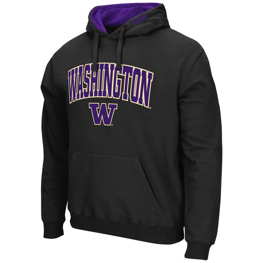 Washington Huskies Black Pullover Hoodie (Recreated Edition)