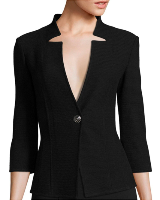 Yellowstone Kelly Reilly Black Notch Neck Jacket