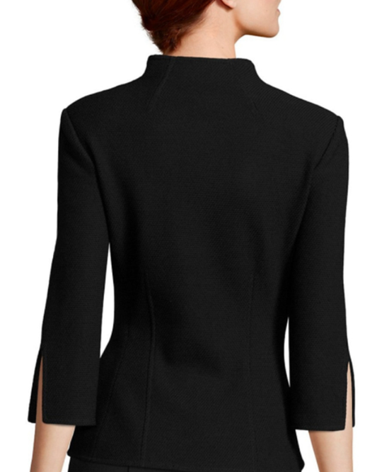 Yellowstone Kelly Reilly Black Notch Neck Jacket